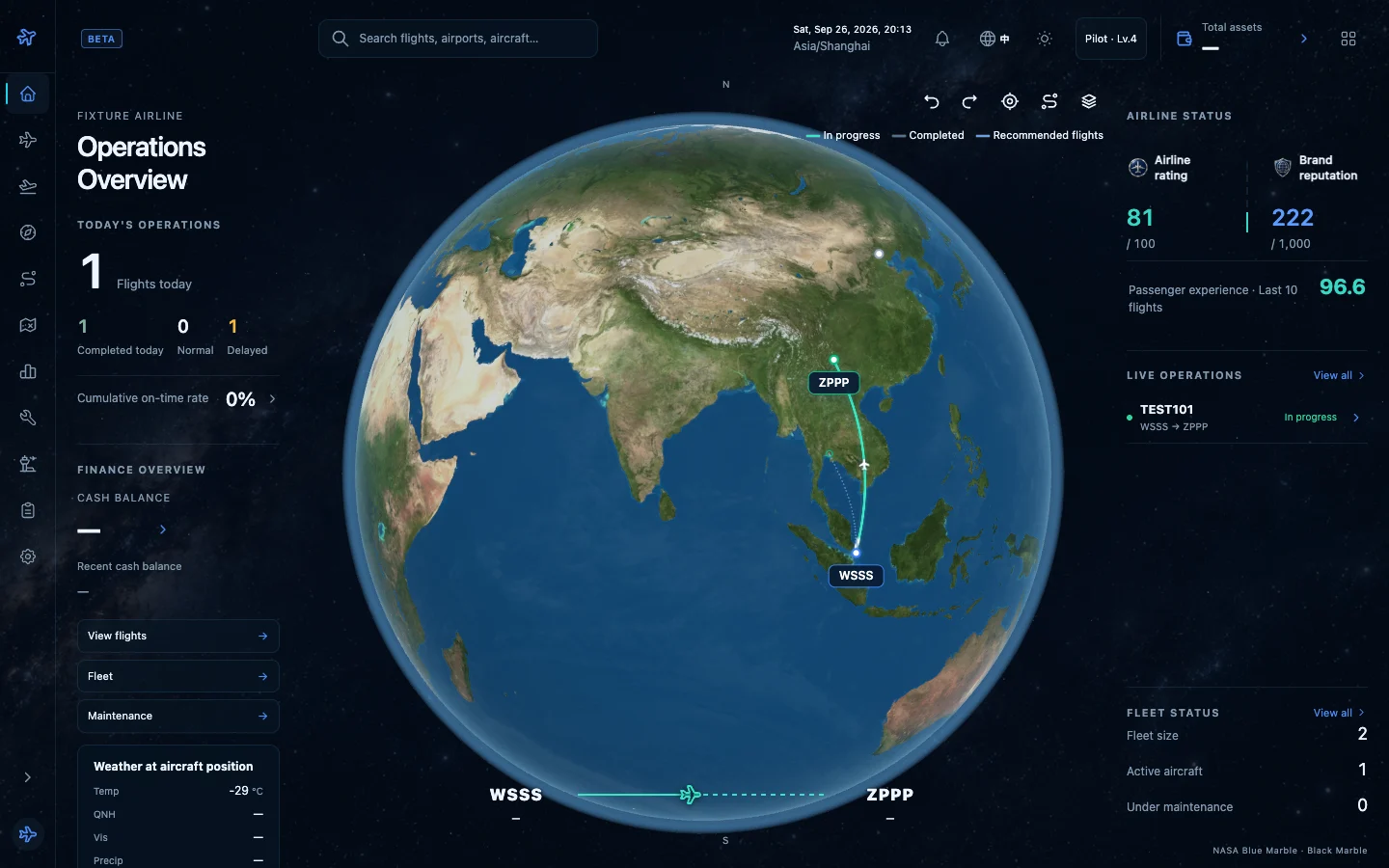 Your airline, on a global stage